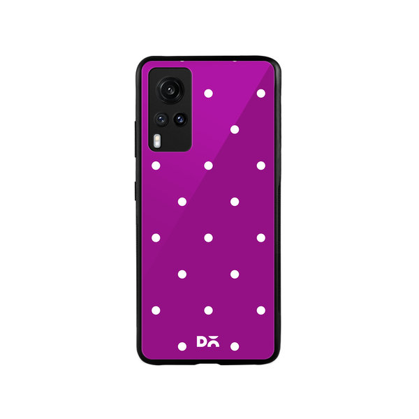 

DailyObjects Bubbles Violet Glass Case Cover For Vivo X60