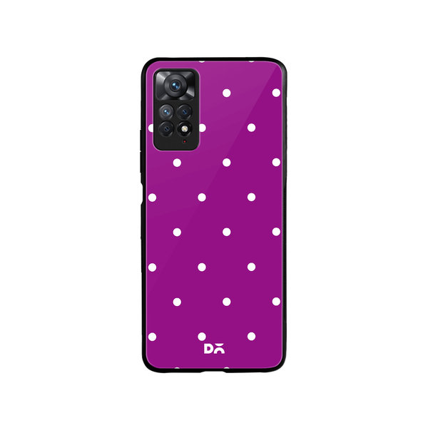 

DailyObjects Bubbles Violet Glass Case Cover For Xiaomi Redmi Note 11 Pro