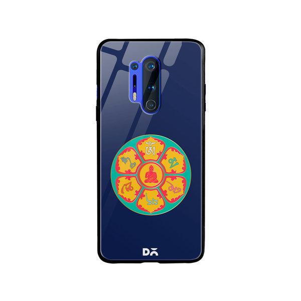 

DailyObjects Buddha Dharma Wheel Glass Case Cover For OnePlus 8 Pro
