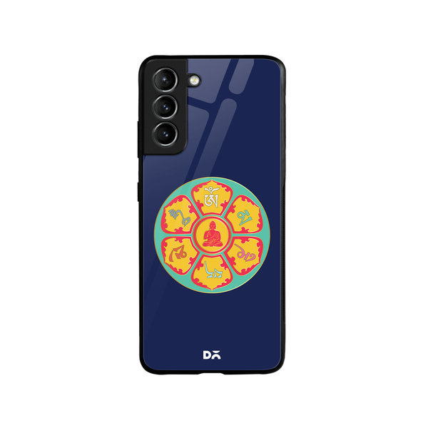

DailyObjects Buddha Dharma Wheel Glass Case Cover For Samsung Galaxy S21 Plus