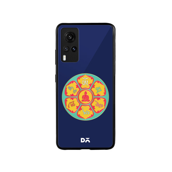 

DailyObjects Buddha Dharma Wheel Glass Case Cover For Vivo X60