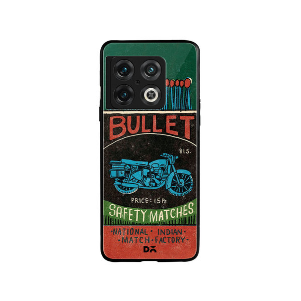 

DailyObjects Bullet Matchbox Glass Case Cover For OnePlus 10 Pro
