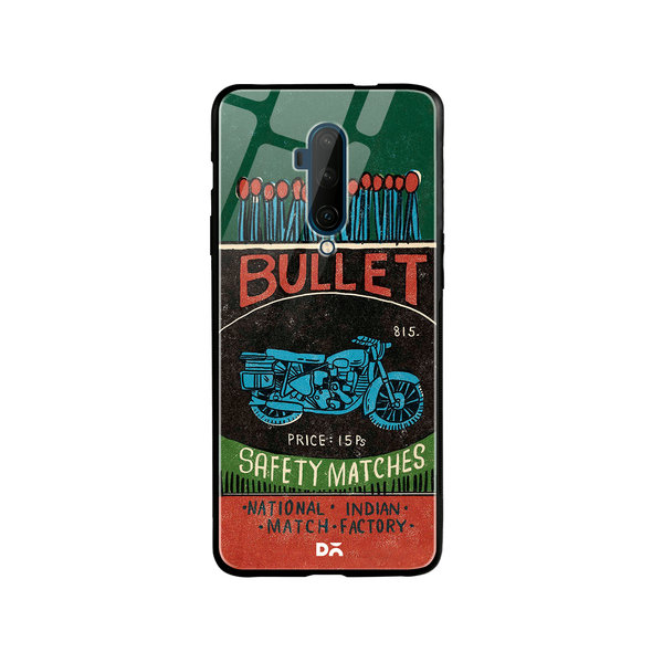 

DailyObjects Bullet Matchbox Glass Case Cover For OnePlus 7T Pro