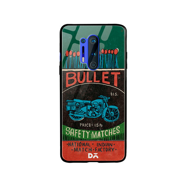 

DailyObjects Bullet Matchbox Glass Case Cover For OnePlus 8 Pro