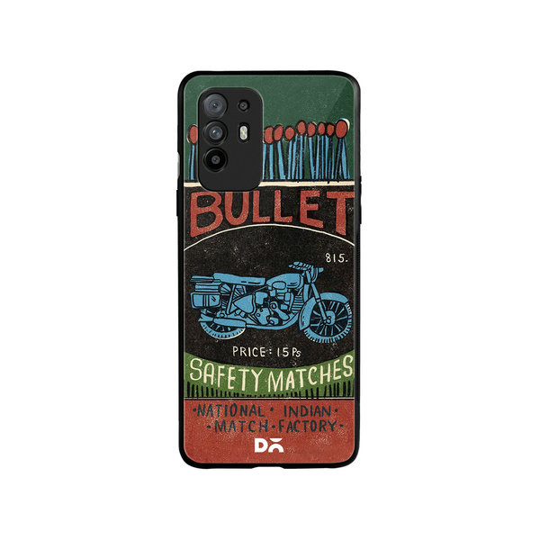 

DailyObjects Bullet Matchbox Glass Case Cover For Oppo F19 Pro Plus