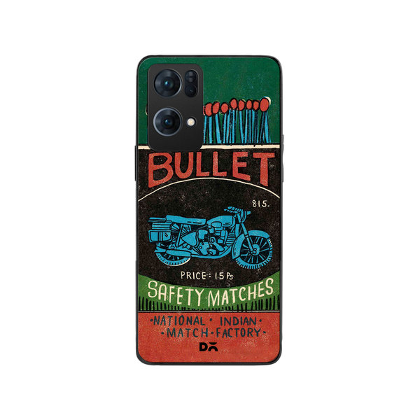 

DailyObjects Bullet Matchbox Glass Case Cover For Oppo Reno 7 Pro
