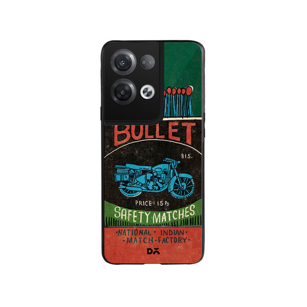 

DailyObjects Bullet Matchbox Glass Case Cover For Oppo Reno 8 Pro Plus