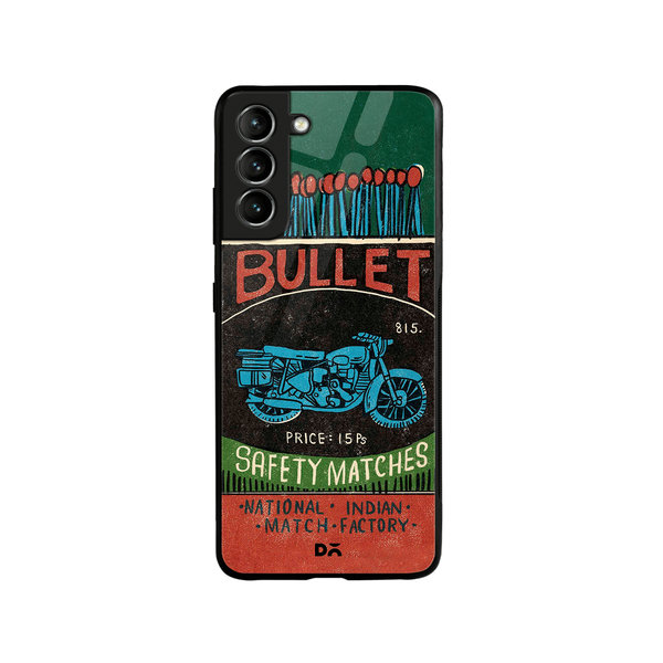 

DailyObjects Bullet Matchbox Glass Case Cover For Samsung Galaxy S21