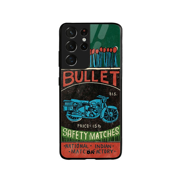 

DailyObjects Bullet Matchbox Glass Case Cover For Samsung Galaxy S21 Ultra