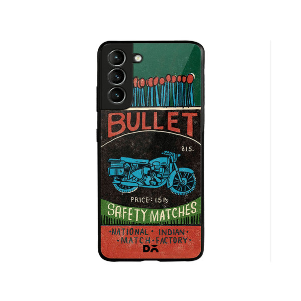 

DailyObjects Bullet Matchbox Glass Case Cover For Samsung Galaxy S22 Plus
