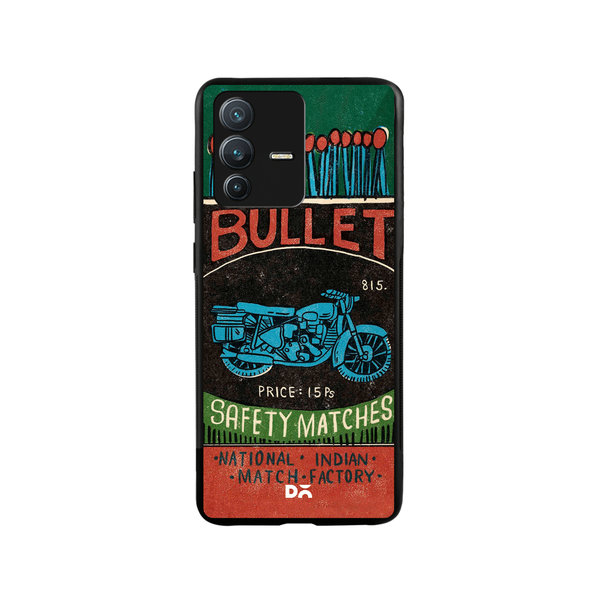 

DailyObjects Bullet Matchbox Glass Case Cover For Vivo V23 Pro