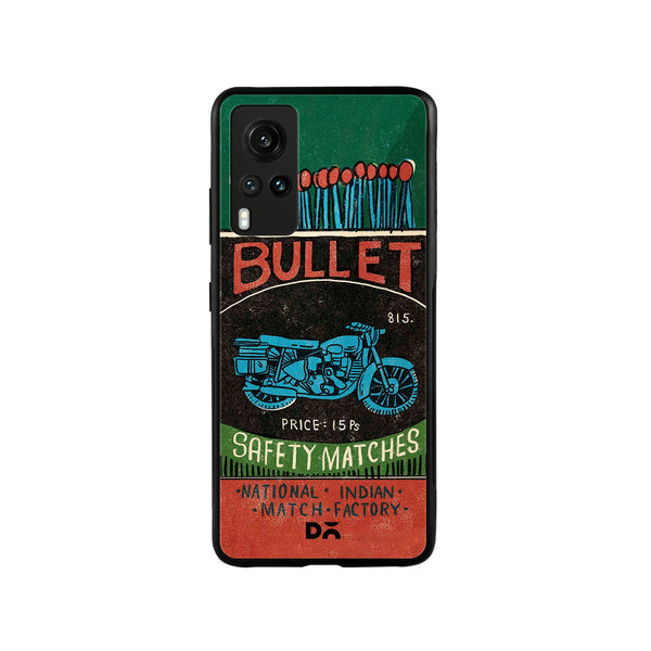

DailyObjects Bullet Matchbox Glass Case Cover For Vivo X60