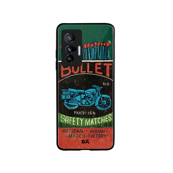 

DailyObjects Bullet Matchbox Glass Case Cover For Vivo X70