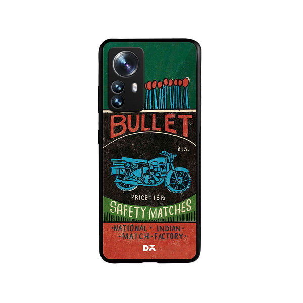 

DailyObjects Bullet Matchbox Glass Case Cover For Xiaomi 12 Pro