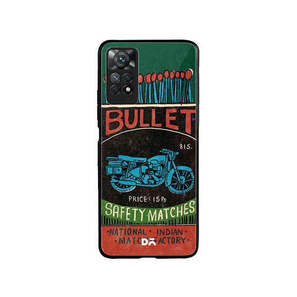 

DailyObjects Bullet Matchbox Glass Case Cover For Xiaomi Redmi Note 11 Pro