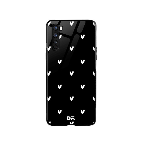 

DailyObjects Bundle Heart Achromatic Glass Case Cover For OnePlus Nord