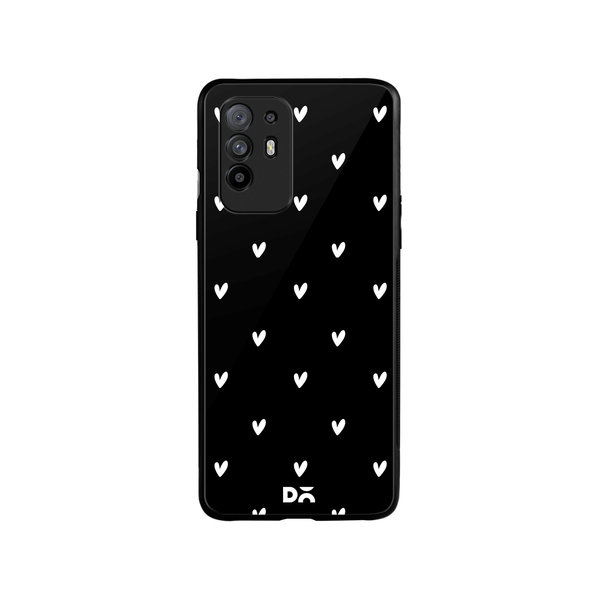 

DailyObjects Bundle Heart Achromatic Glass Case Cover For Oppo F19 Pro Plus