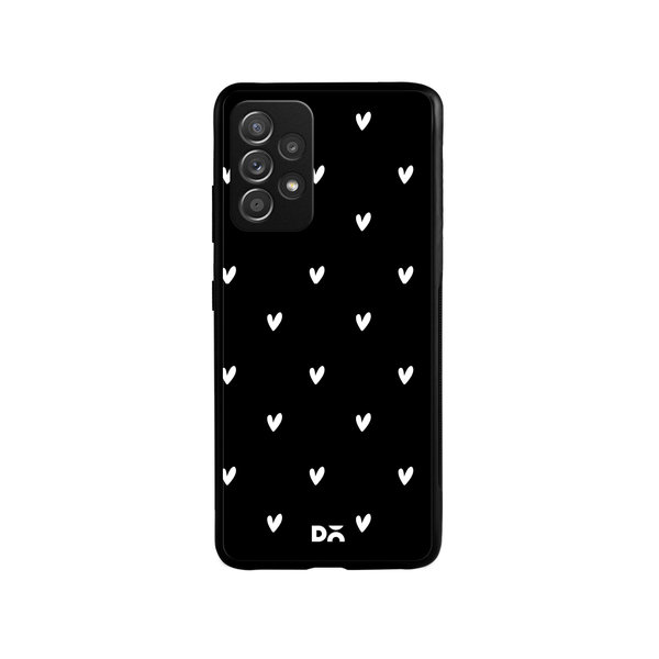 

DailyObjects Bundle Heart Achromatic Glass Case Cover For Samsung Galaxy A52