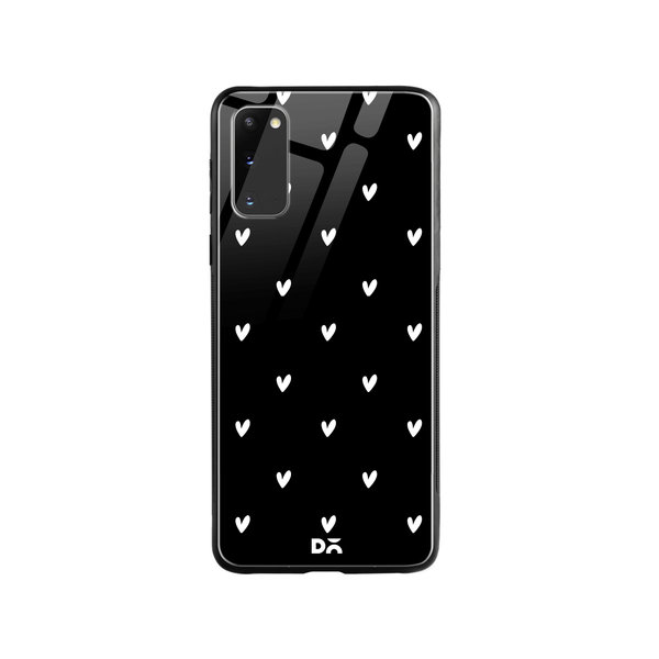 

DailyObjects Bundle Heart Achromatic Glass Case Cover For Samsung Galaxy S20