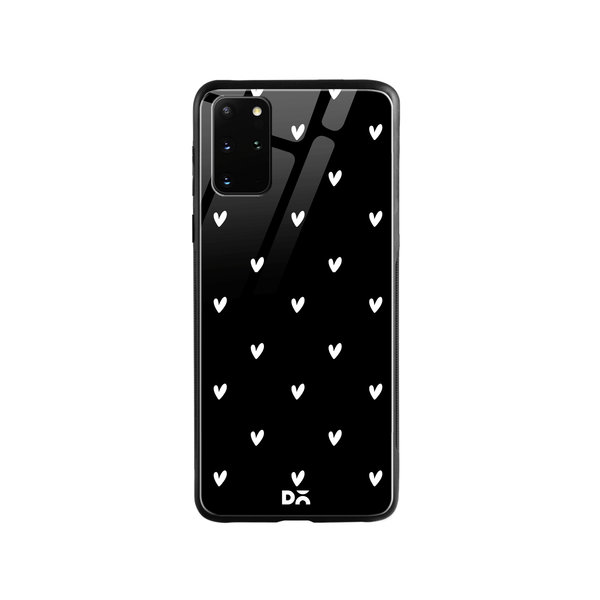 

DailyObjects Bundle Heart Achromatic Glass Case Cover For Samsung Galaxy S20 Plus