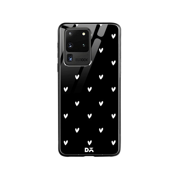 

DailyObjects Bundle Heart Achromatic Glass Case Cover For Samsung Galaxy S20 Ultra
