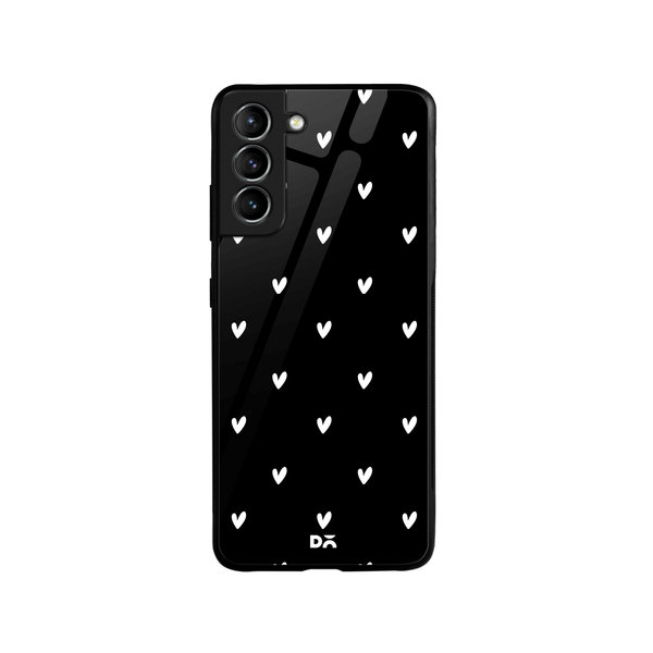 

DailyObjects Bundle Heart Achromatic Glass Case Cover For Samsung Galaxy S21 Plus