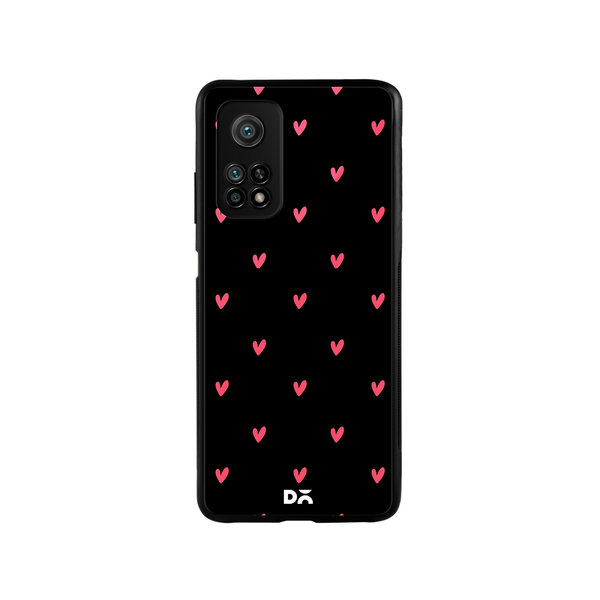

DailyObjects Bundle Heart Black Glass Case Cover For Xiaomi Mi 10T
