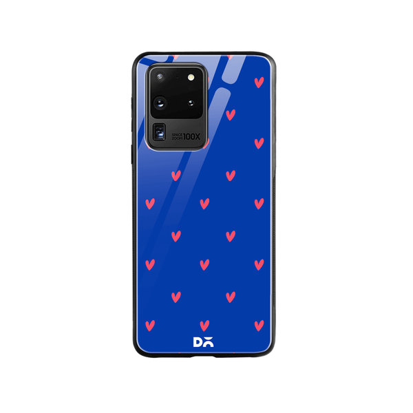 

DailyObjects Bundle Heart Blue Glass Case Cover For Samsung Galaxy S20 Ultra