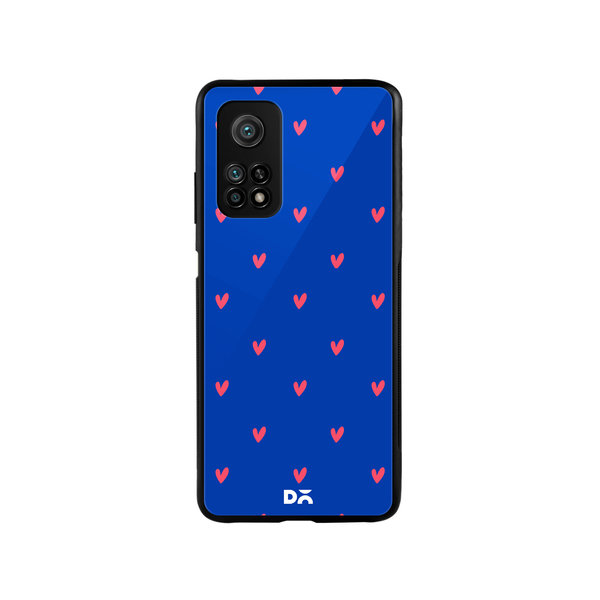 

DailyObjects Bundle Heart Blue Glass Case Cover For Xiaomi Mi 10T