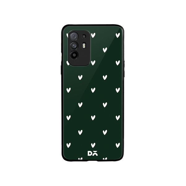 

DailyObjects Bundle Heart Bottle Green Glass Case Cover For Oppo F19 Pro Plus