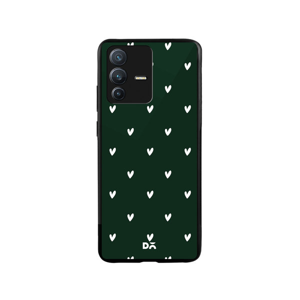 

DailyObjects Bundle Heart Bottle Green Glass Case Cover For Vivo V23 Pro
