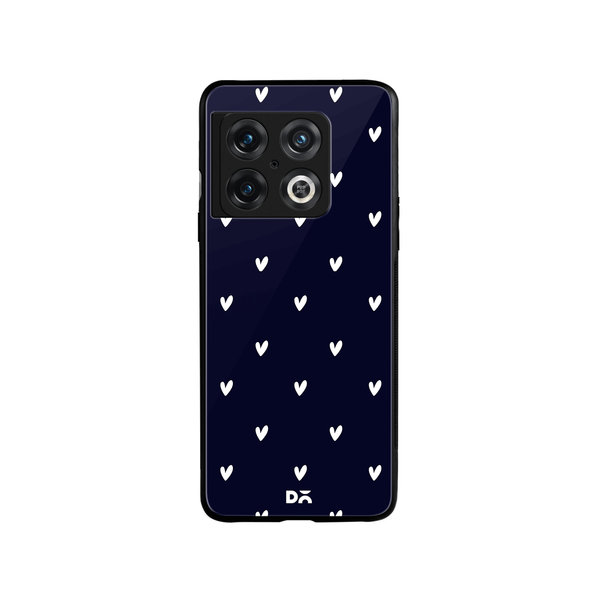 

DailyObjects Bundle Heart Navy Glass Case Cover For OnePlus 10 Pro