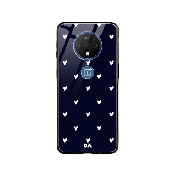 

DailyObjects Bundle Heart Navy Glass Case Cover For OnePlus 7T