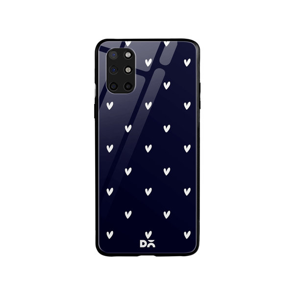 

DailyObjects Bundle Heart Navy Glass Case Cover For OnePlus 8T