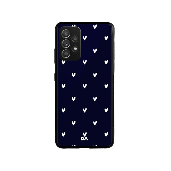 

DailyObjects Bundle Heart Navy Glass Case Cover For Samsung Galaxy A53