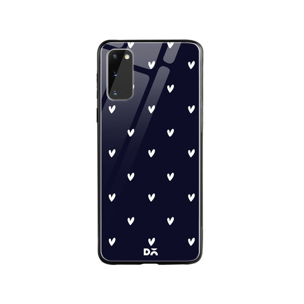 

DailyObjects Bundle Heart Navy Glass Case Cover For Samsung Galaxy S20