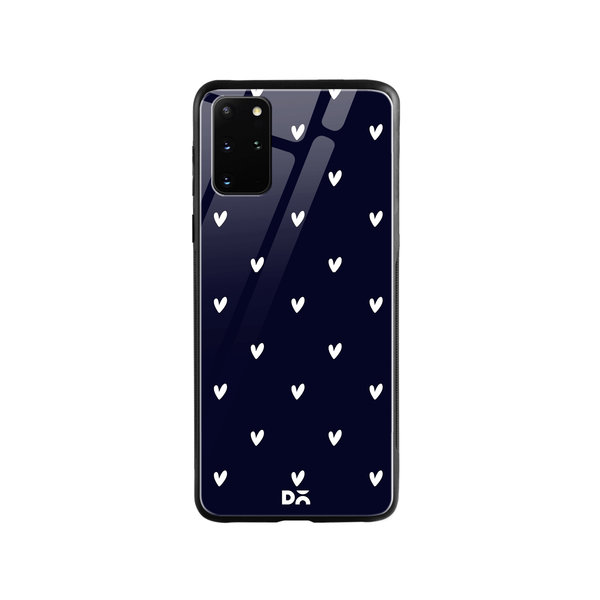 

DailyObjects Bundle Heart Navy Glass Case Cover For Samsung Galaxy S20 Plus