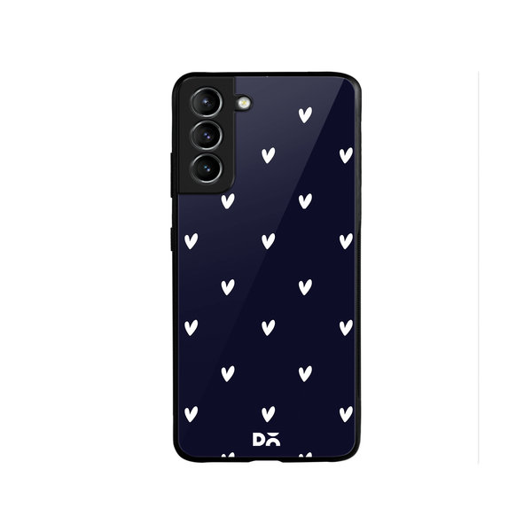 

DailyObjects Bundle Heart Navy Glass Case Cover For Samsung Galaxy S22