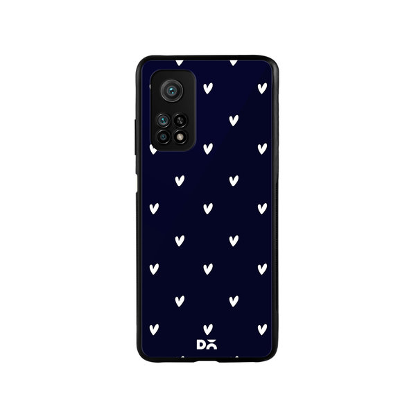 

DailyObjects Bundle Heart Navy Glass Case Cover For Xiaomi Mi 10T