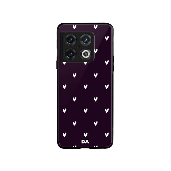 

DailyObjects Bundle Heart Plum Glass Case Cover For OnePlus 10 Pro