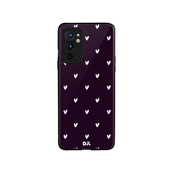 

DailyObjects Bundle Heart Plum Glass Case Cover For OnePlus 9RT