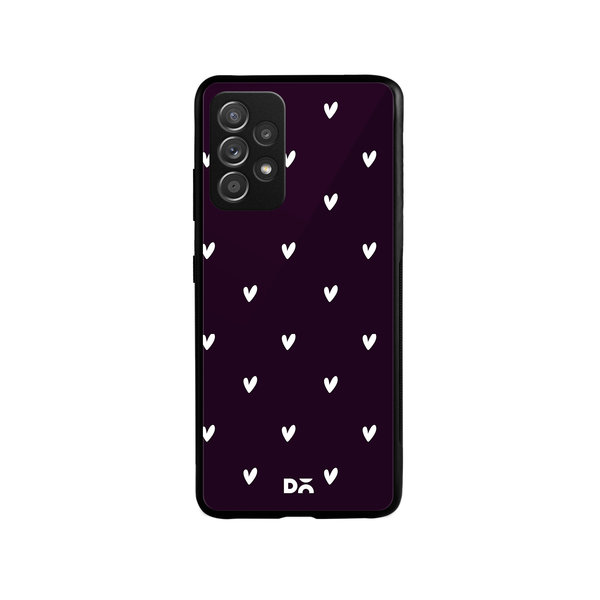 

DailyObjects Bundle Heart Plum Glass Case Cover For Samsung Galaxy A52