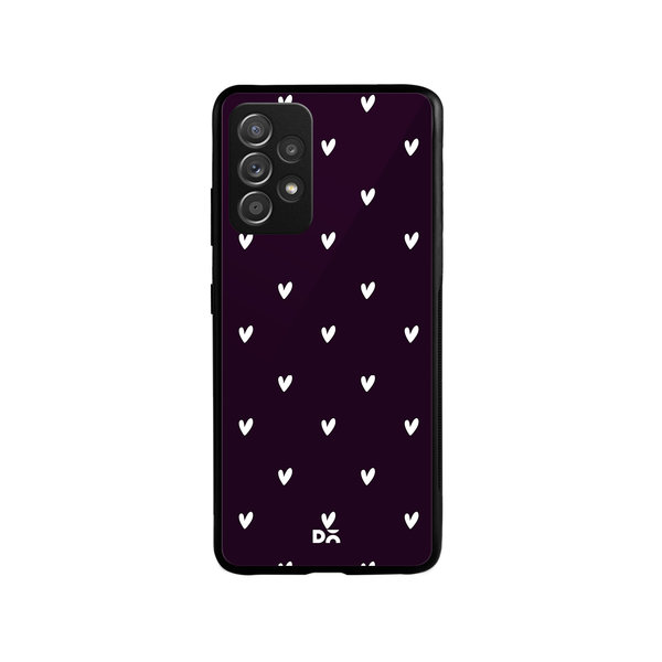 

DailyObjects Bundle Heart Plum Glass Case Cover For Samsung Galaxy A53