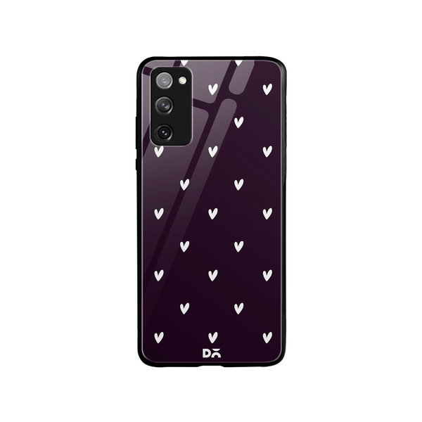 

DailyObjects Bundle Heart Plum Glass Case Cover For Samsung Galaxy S20 FE