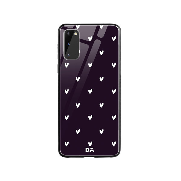 

DailyObjects Bundle Heart Plum Glass Case Cover For Samsung Galaxy S20