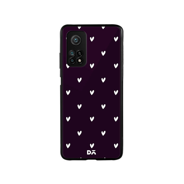 

DailyObjects Bundle Heart Plum Glass Case Cover For Xiaomi Mi 10T