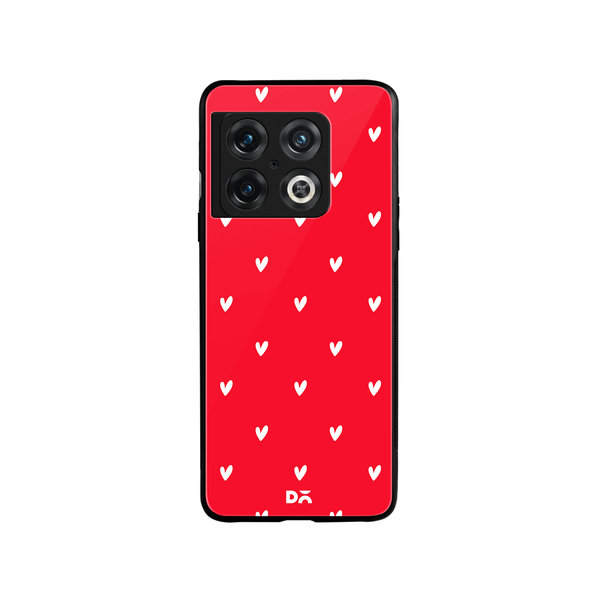 

DailyObjects Bundle Heart Scarlet Glass Case Cover For OnePlus 10 Pro