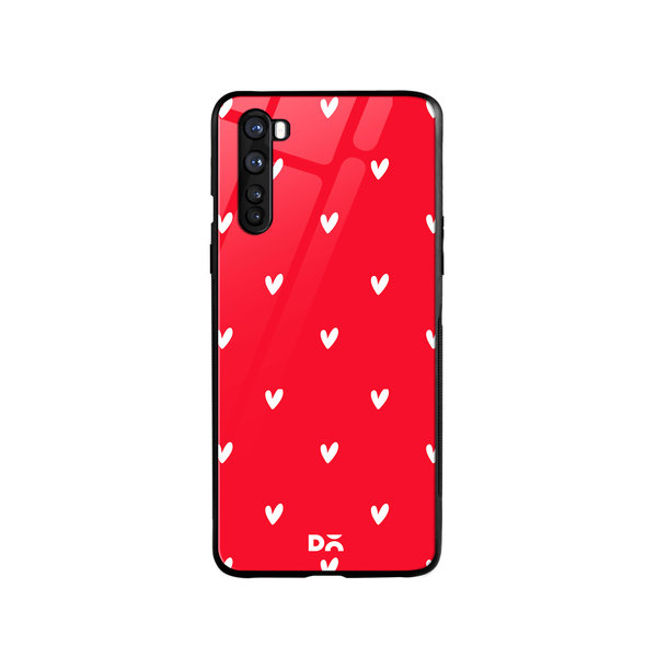 

DailyObjects Bundle Heart Scarlet Glass Case Cover For OnePlus Nord