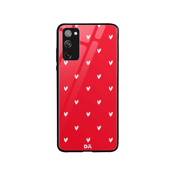 

DailyObjects Bundle Heart Scarlet Glass Case Cover For Samsung Galaxy S20 FE