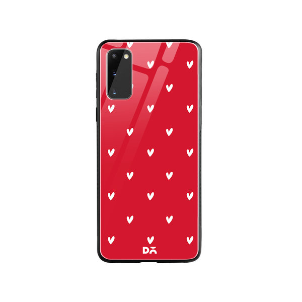 

DailyObjects Bundle Heart Scarlet Glass Case Cover For Samsung Galaxy S20